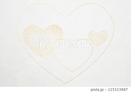 ハート柄の和紙_和モダン背景素材 ハート柄の和紙_和モダン背景素材 115313987