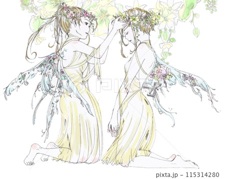 天使と花冠 115314280