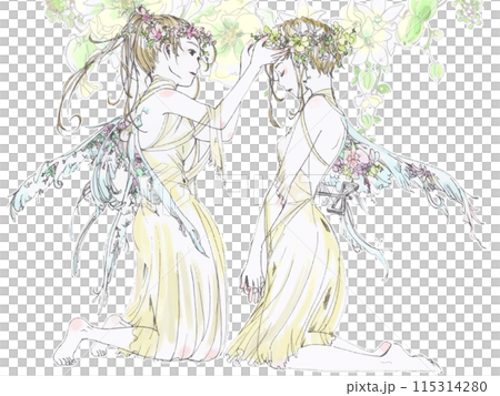 天使と花冠 115314280