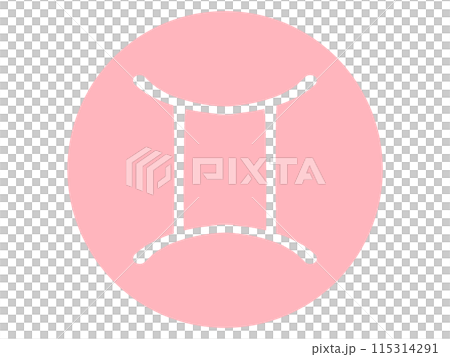 シンプルな双子座の星座マークイラスト素材 115314291