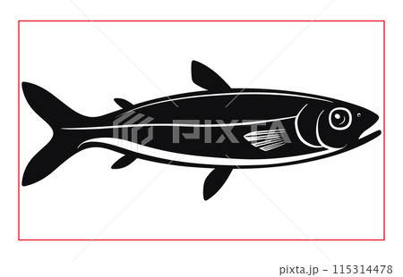 Herring Fish silhouette illustration, Silhouette of Herring Fish clip art Herring Fish silhouette illustration, Silhouette of Herring Fish clip art 115314478
