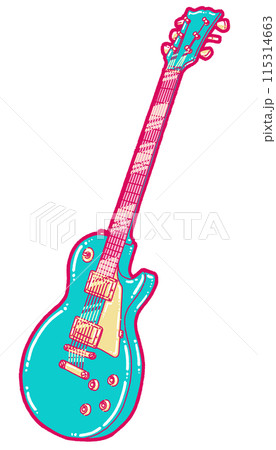 エレキギターのイラスト 115314663