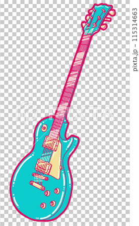 Electric guitar illustration 115314663