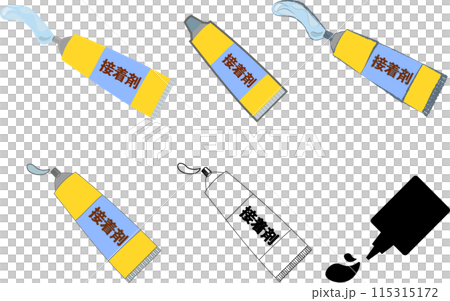 簡單的粘合插圖集 簡單的粘合插圖集 115315172