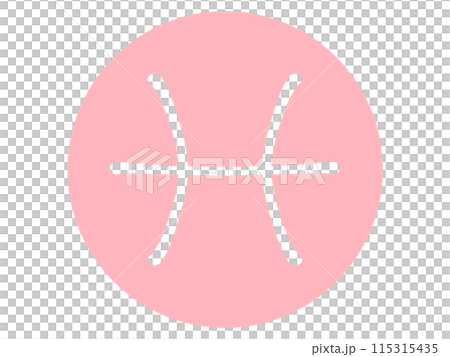 Simple Pisces constellation mark illustration material Simple Pisces constellation mark illustration material 115315435
