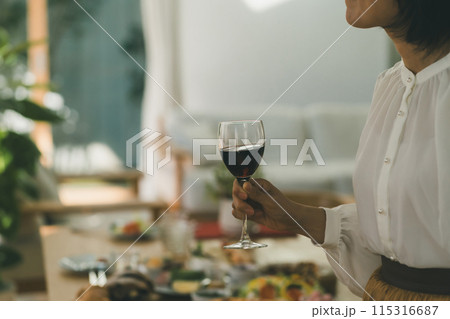 a forty-something woman a forty-something woman 115316687