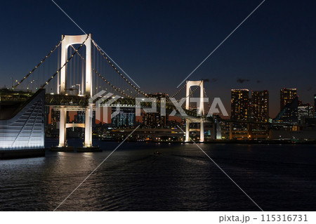 東京夜景 レインボーブリッジ 東京夜景 レインボーブリッジ 115316731