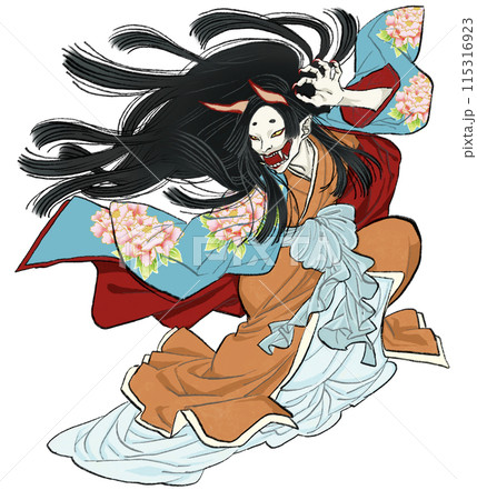 和服を着た鬼女 和服を着た鬼女 115316923