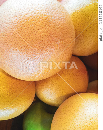 Grapefruit, citrus vertical background with copy space for text. Grapefruit, citrus vertical background with copy space for text. 115318166