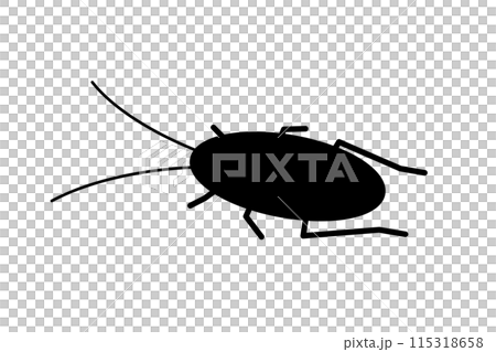 Cockroach silhouette 115318658