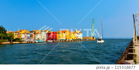 Houses and canals of French town Martigues Houses and canals of French town Martigues 115318677
