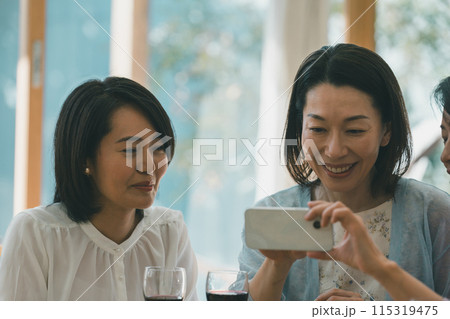 a forty-something woman a forty-something woman 115319475