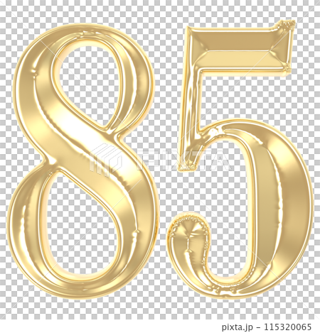 Gold Number 3D Render Gold Number 3D Render 115320065