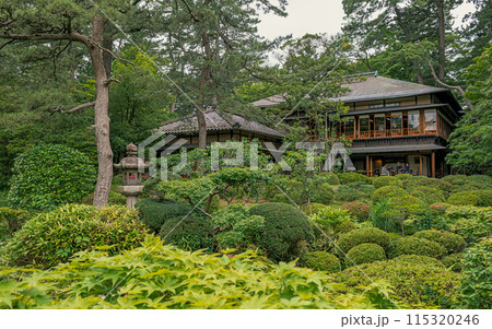 山形 鶴舞園 新緑の庭園と清遠閣 115320246