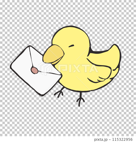 嘴裡叼著一封信的鳥 嘴裡叼著一封信的鳥 115322956