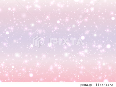 桜色、ベビーピンク、ライラック、ラベンダー、クロッカス、パープル、パステルカラーのきらきら光る背景 115324378