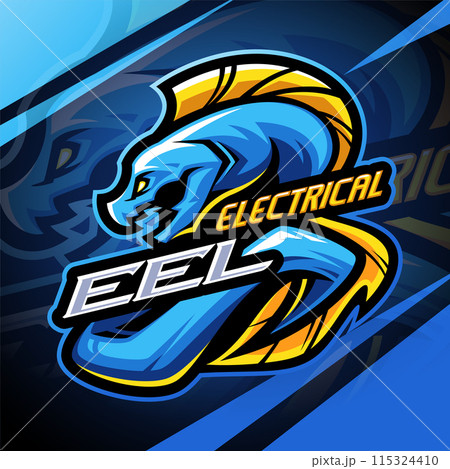 Electric eel esport mascot logo design Electric eel esport mascot logo design 115324410