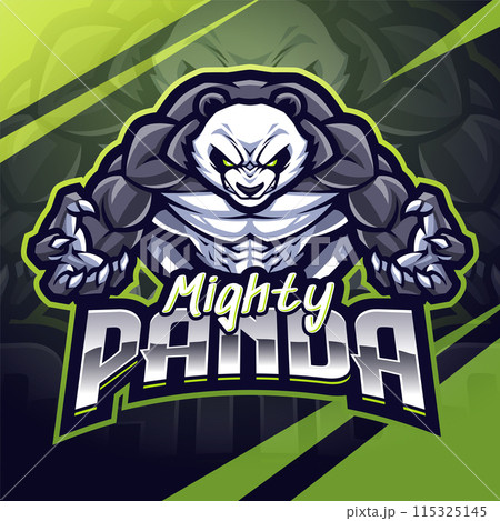 Mighty panda esport mascot logo design Mighty panda esport mascot logo design 115325145