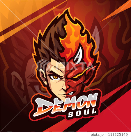Demon soul face esport mascot logo design Demon soul face esport mascot logo design 115325149