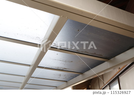 カーポートの屋根の汚れ カーポートの屋根の汚れ 115326927