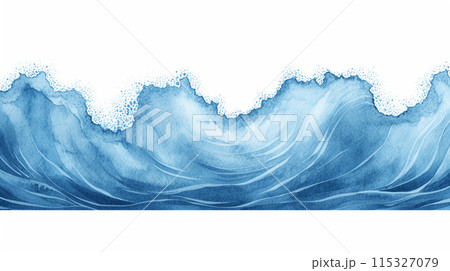 南国の海の波のイメージの背景画像