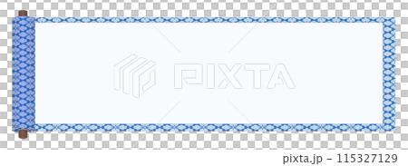 Frame in the style of an old Japanese scroll 115327129