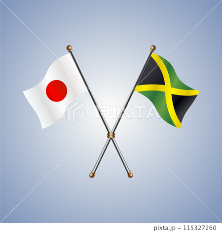 Japan and Jamaica flags relations Japan and Jamaica flags relations 115327260
