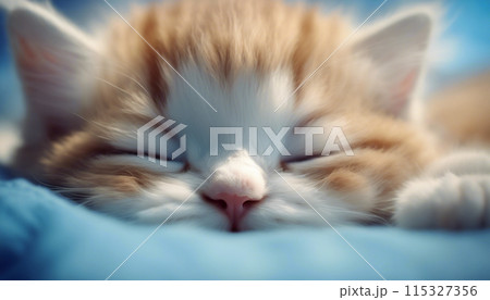 太陽の下で寝ている子猫 太陽の下で寝ている子猫 115327356