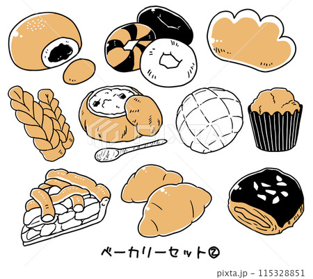 ベーカリーセット②単色 115328851