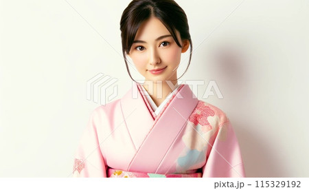 着物を着た女性 着物を着た女性 115329192
