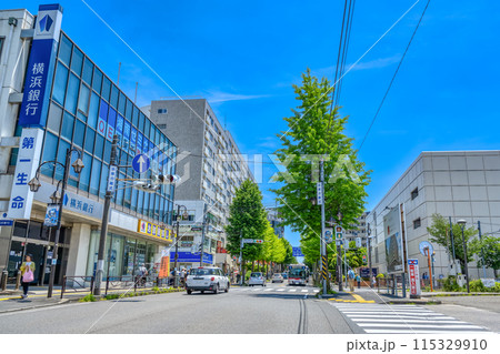 神奈川県川崎市の都市風景　鷺沼駅 115329910