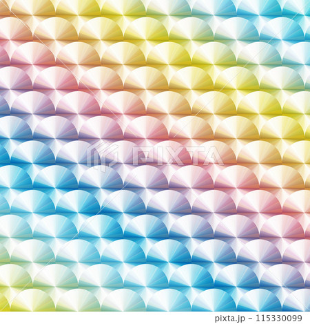 ホログラム(プリズム)の背景素材。虹色。グラデーション。 ホログラム(プリズム)の背景素材。虹色。グラデーション。 115330099