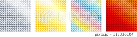 ホログラム（プリズム）の背景素材。銀や金、虹色。グラデーションカラー。 115330104