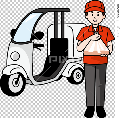 Male staff of home delivery service Male staff of home delivery service 115330280
