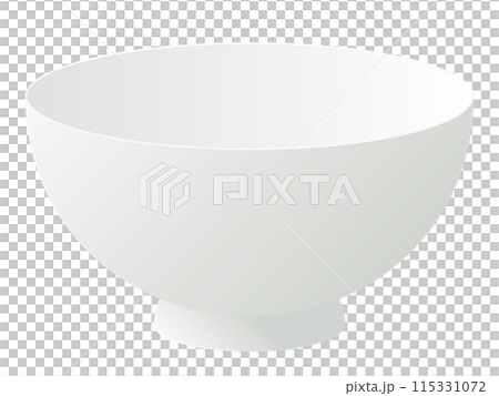Illustration of a white rice bowl 115331072