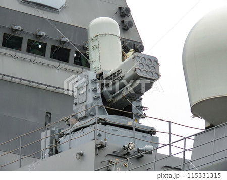 海上自衛隊護衛艦の対艦ミサイル防御装置 SeaRAM 115331315