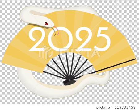 2025年巳年（年賀状素材） 115333458