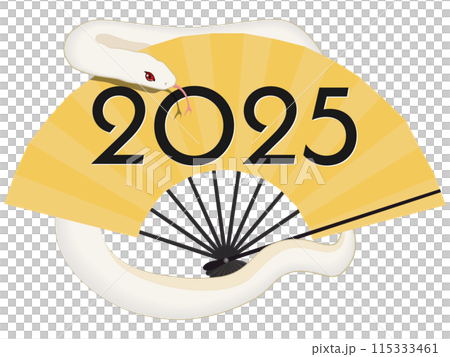 2025年巳年(年賀状素材) 2025年巳年(年賀状素材) 115333461