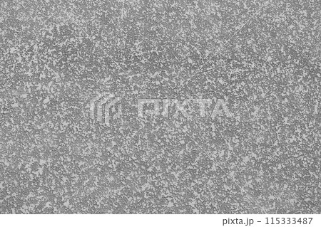 Grey color plaster wall stucco background texture rough hard cement solid concrete coarse backdrop 115333487