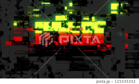 3D rendering flag Germany with screen effects of technological glitches 3D rendering flag Germany with screen effects of technological glitches 115335332