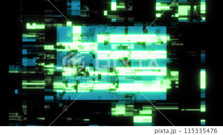 3D rendering flag Greece with screen effects of technological glitches 3D rendering flag Greece with screen effects of technological glitches 115335476