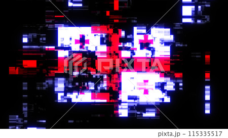 3D rendering flag Georgia with screen effects of technological glitches 3D rendering flag Georgia with screen effects of technological glitches 115335517