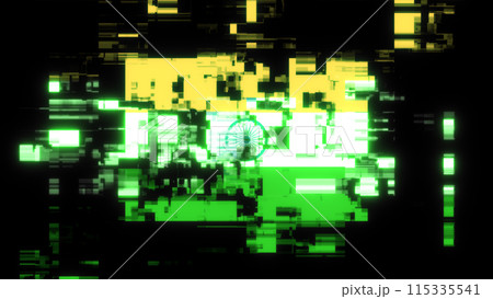 3D rendering flag India with screen effects of technological glitches 3D rendering flag India with screen effects of technological glitches 115335541