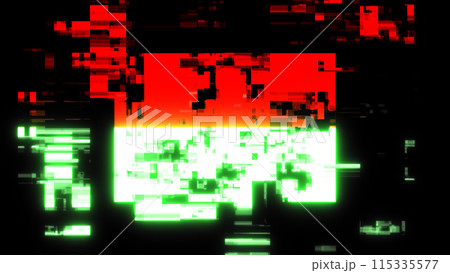 3D rendering flag Indonesia with screen effects of technological glitches 115335577