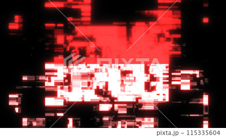 3D rendering flag Indonesia with screen effects of technological glitches 115335604