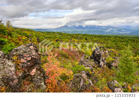 見晴台からの眺め【秋の鬼押出し園】 115335933