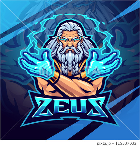 Zeus esport mascot logo design Zeus esport mascot logo design 115337032