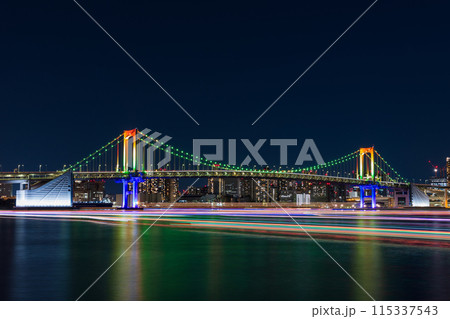東京夜景 レインボーブリッジ 東京夜景 レインボーブリッジ 115337543