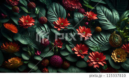 Exotic Floral Jungle background 3d wallpaper wallpaper picture Exotic Floral Jungle background 3d wallpaper wallpaper picture 115337810