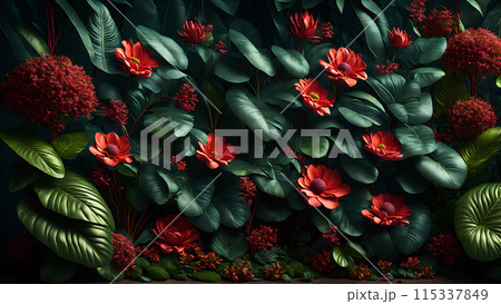 Exotic Floral Jungle background 3d wallpaper wallpaper picture Exotic Floral Jungle background 3d wallpaper wallpaper picture 115337849